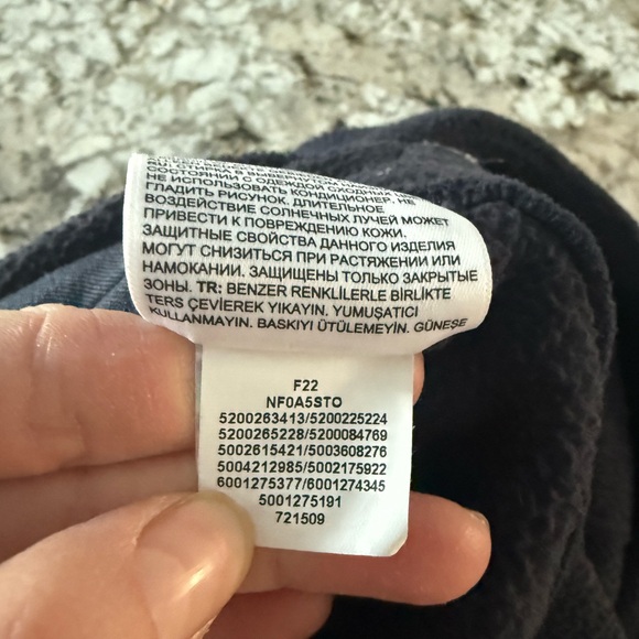 The North Face Blue Fleece Pullover Hoodie Women’s Medium - Picture 6 of 6